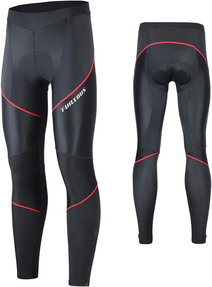 Detalle de MEETWEE Pantaloni da Ciclismo Uomo con Cushion 3D Gel – Lunghi, MTB, traspiranti