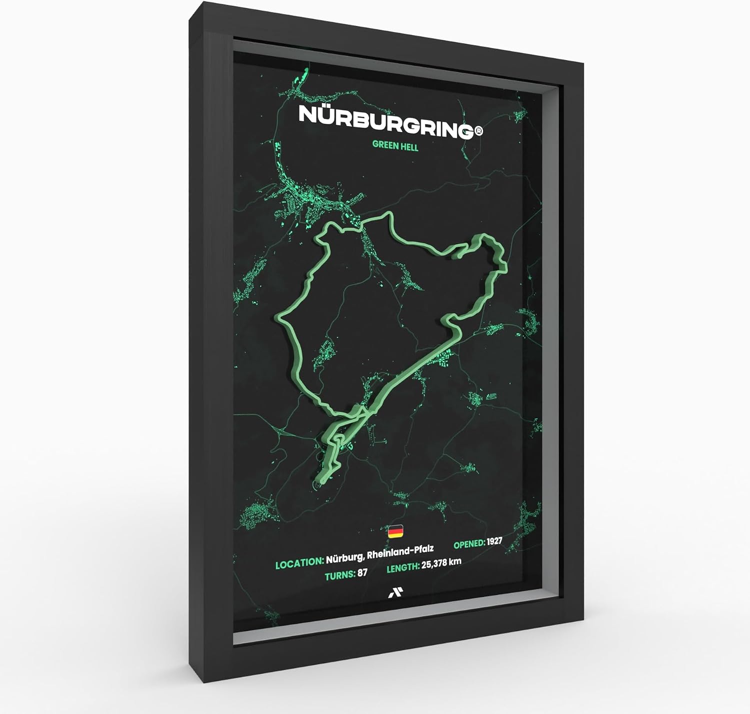 Thumbnail 6 de Australien 3D Motorsport Poster im Holzrahmen