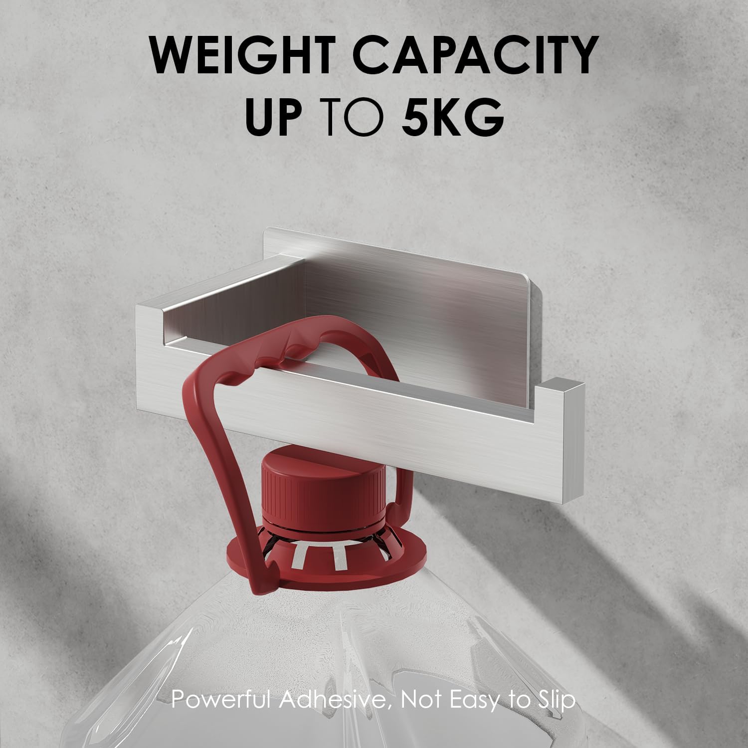 Thumbnail 3 de Auxmir Toilettenpapierhalter ohne Bohren, selbstklebend (2er-Set) aus SUS304-Edelstahl, silber