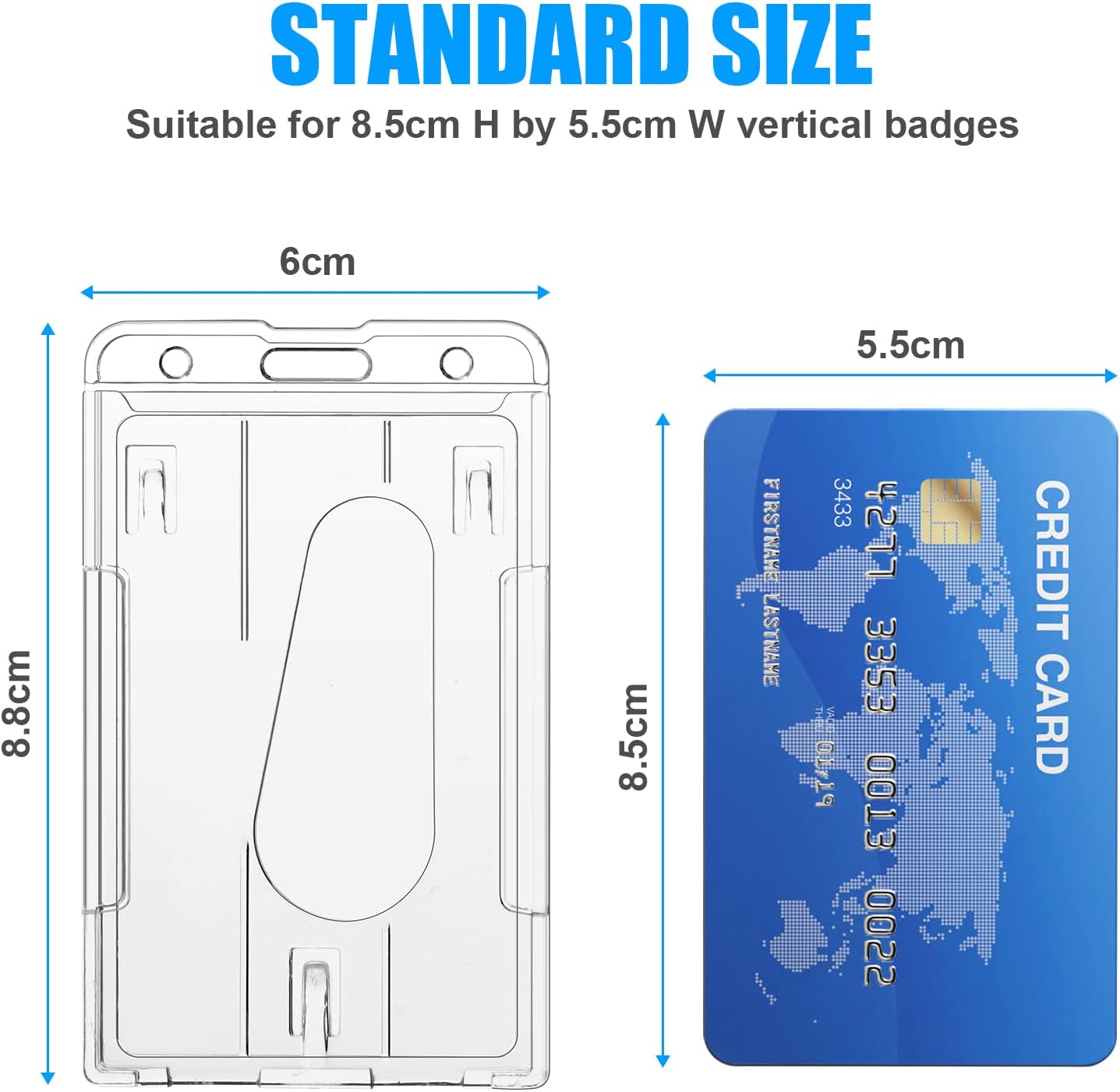 Thumbnail 1 de Vicloon Porta Badge verticale 10x6 cm 🎫