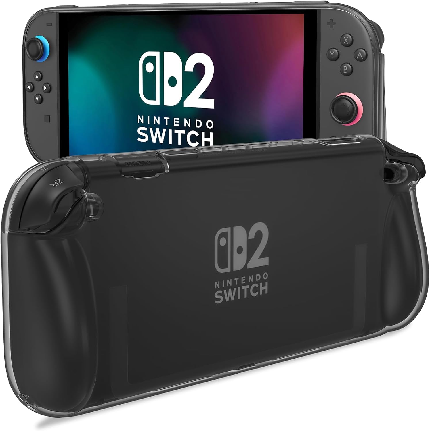 Detalle de ProCase Protective Case for Nintendo Switch 2 2025 — Ergonomic, Clear TPU Slim Case