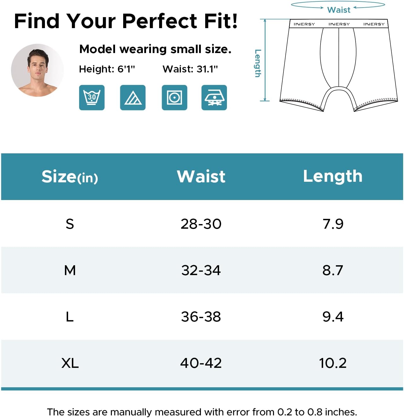 Detalle de INNERSY Mens Mesh Boxers Shorts Multipack (4 pack) with 3D Pouch Trunks