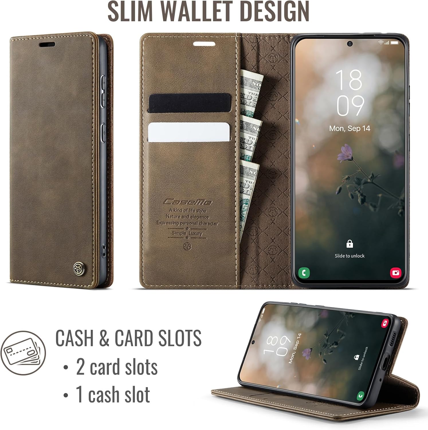 Thumbnail 2 de Cracedily Handyhülle für Samsung Galaxy S20 Plus – Premium Klapphülle mit RFID-Schutz und Standfunktion