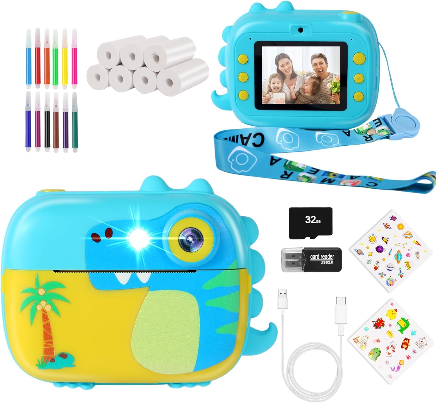 Detalle de ARNSSIEN M3 cámara instantánea infantil 32 GB