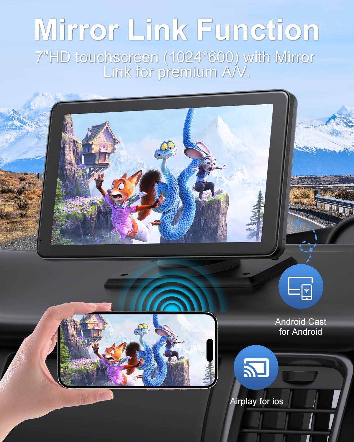 Detalle de CarPlay Screen, 7-Inch
