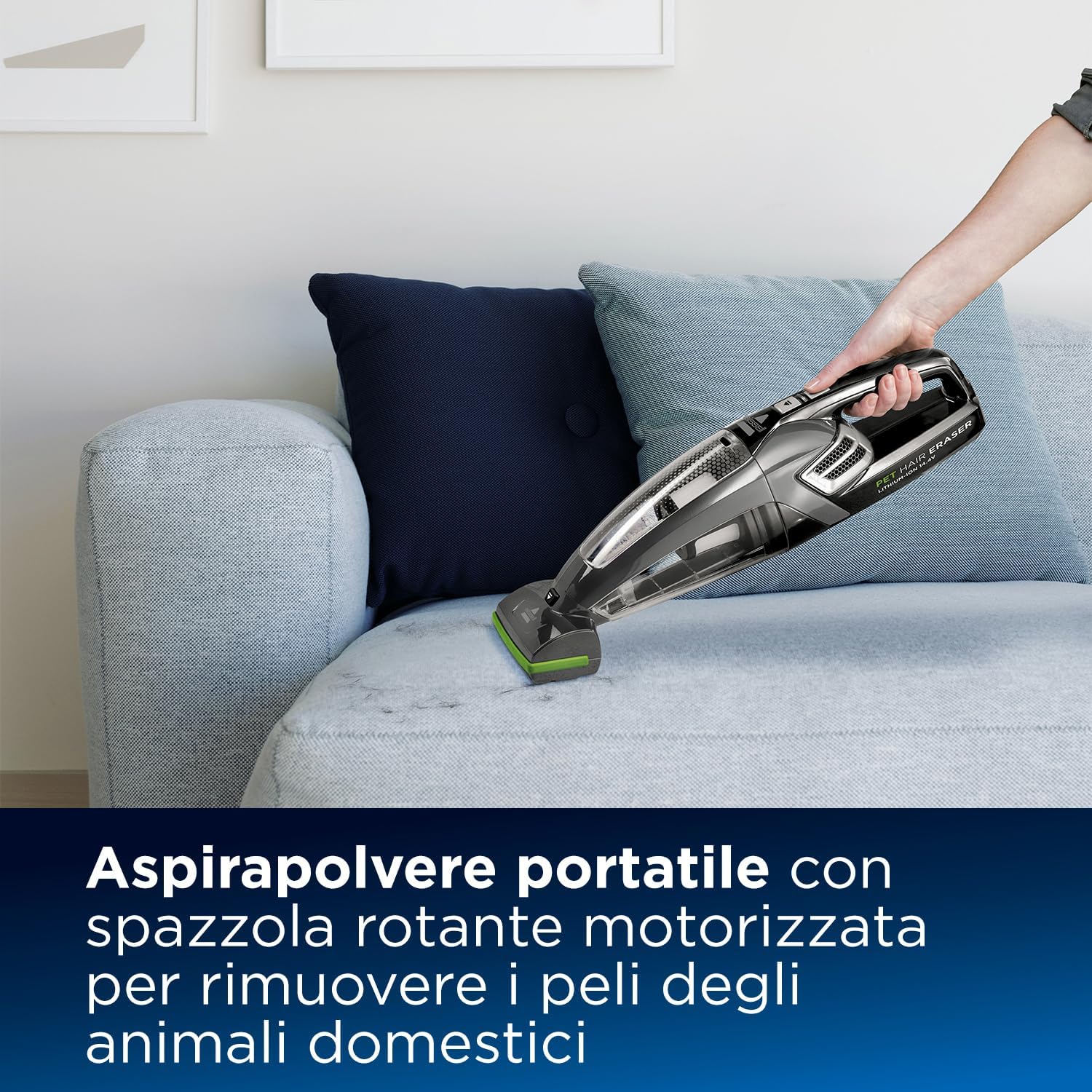 Thumbnail 1 de Bissell Pet Hair Eraser 2278N aspirapolvere portatile senza fili per peli di animali, rullo motorizzato 14,4V