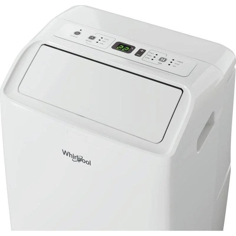 Detalle 2 de Aire Acondicionado Portátil Whirlpool PACF212CO W 3.012 Frigorías (12.000 BTU) con Ruedas y Mando a Distancia