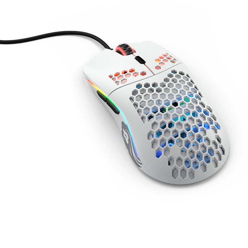 Detalle 2 de Glorious Model O- Ratón gaming 12.000 DPI blanco mate