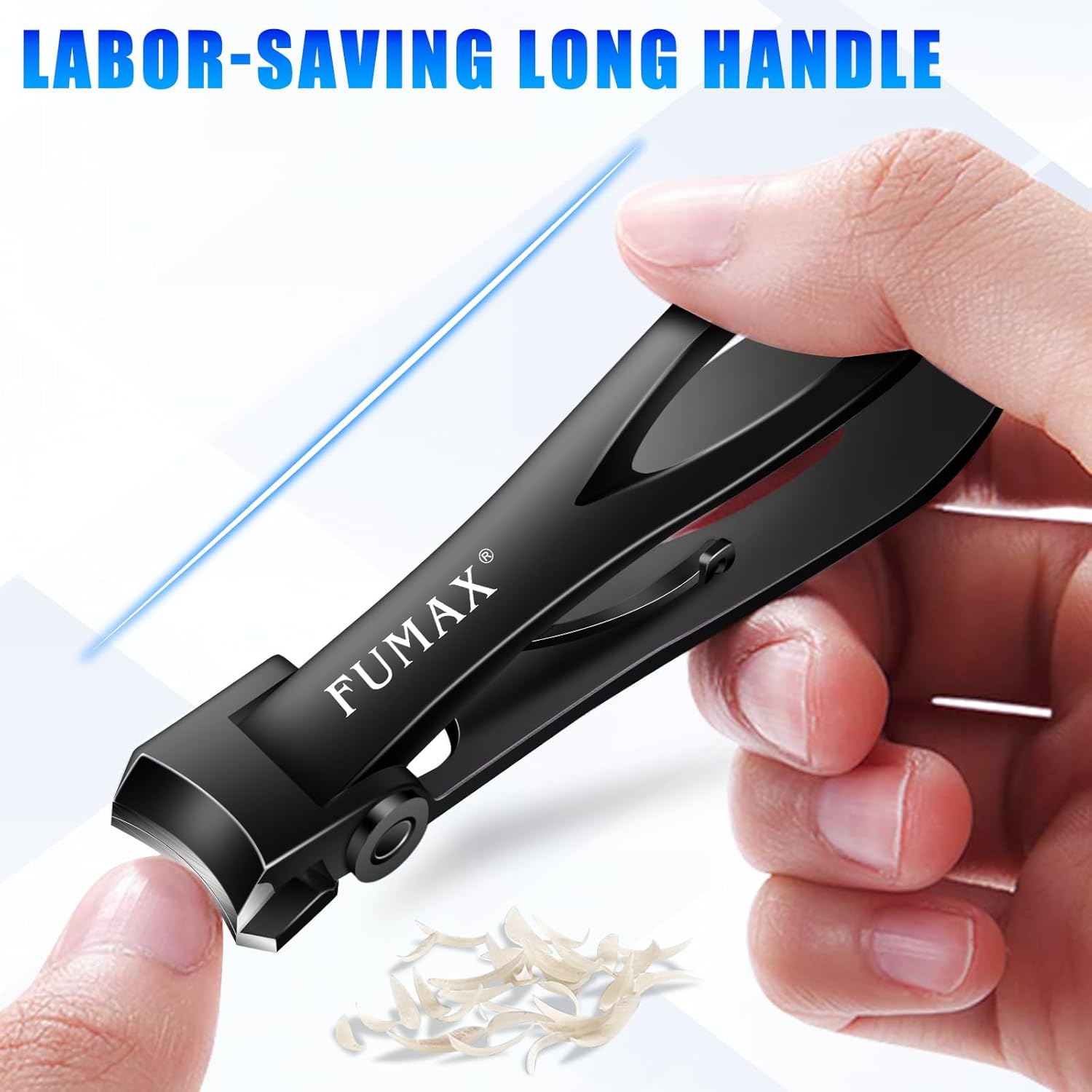 Thumbnail 5 de Toenail Clippers for Thick Toenails (2026) – Angled, Wide-Jaw, Long-Handle Set with Catcher