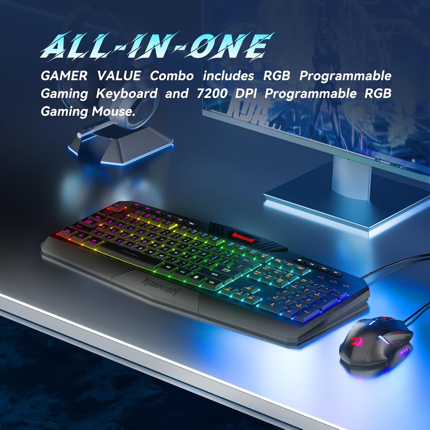 Thumbnail 1 de Redragon S101-3 PRO gaming keyboard