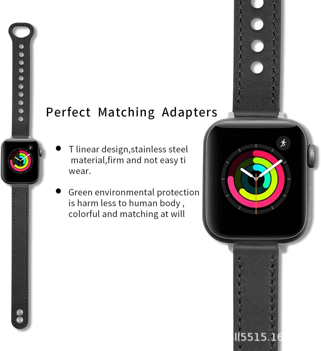 Thumbnail 2 de segoo Leather Band for Apple Watch — Top Grain Leather, Slim Comfort (38–49mm)
