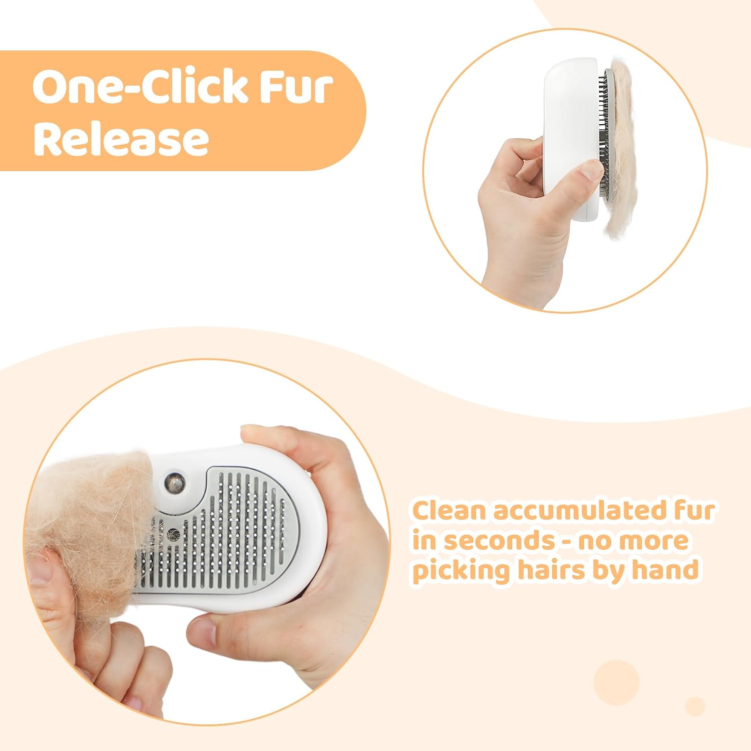Detalle 2 de Nepfaivy Cat Steam Brush for Grooming
