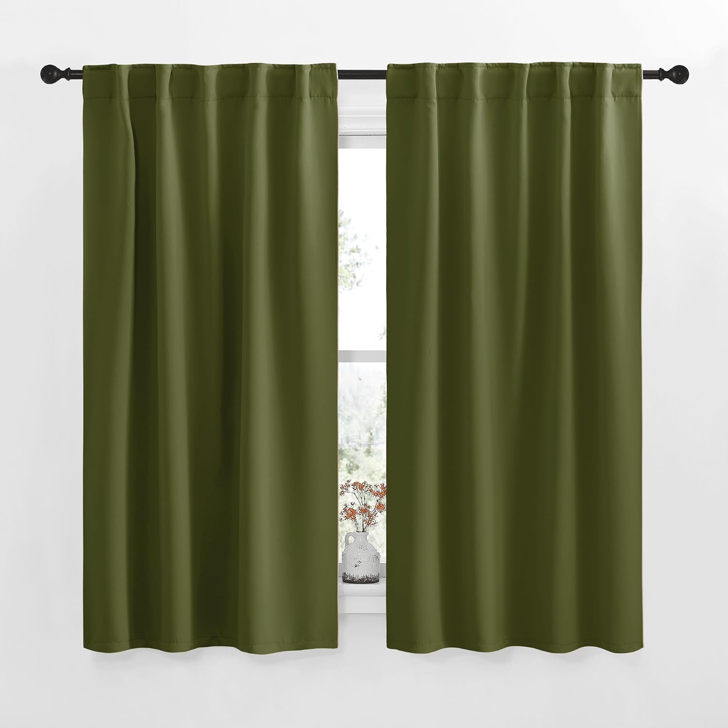 Detalle de NICETOWN 62x63 Blackout Curtain Panels 🪟