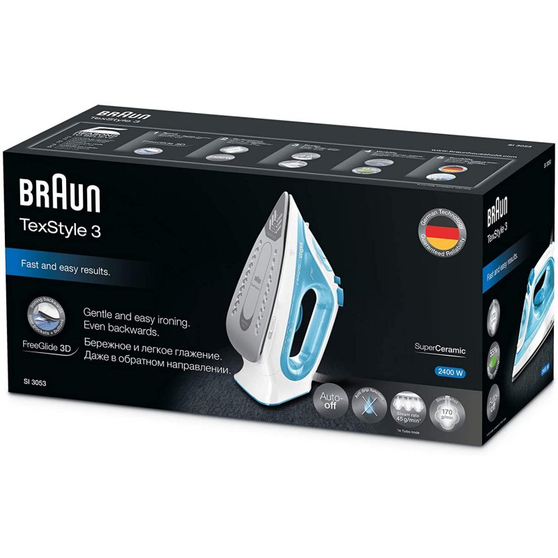 Detalle 2 de Braun Texstyle 3 SI 3041 GR: Plancha de Vapor 2350W