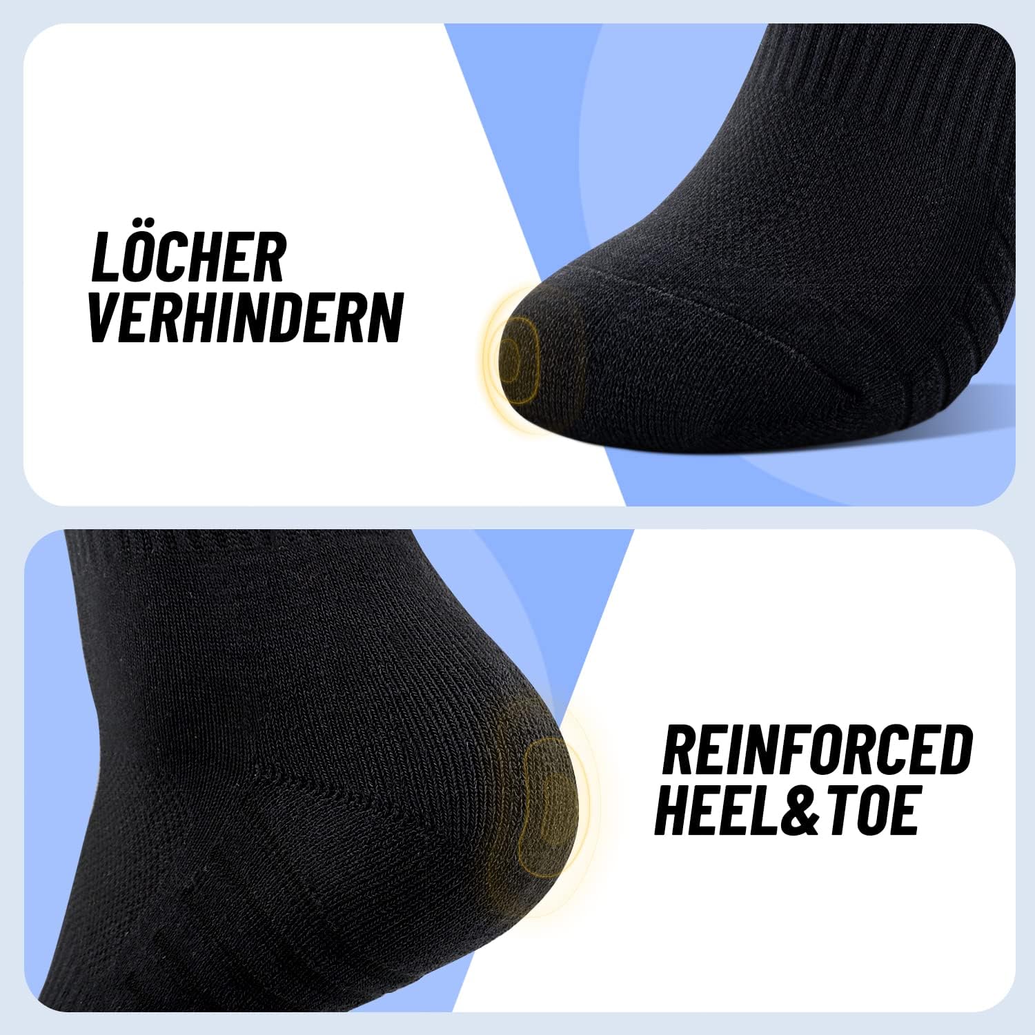 Thumbnail 4 de TUUHAW Tennissocken Herren Damen (6/12 Paar) Gepolstert – Komfortable Sport- und Alltags-Socken
