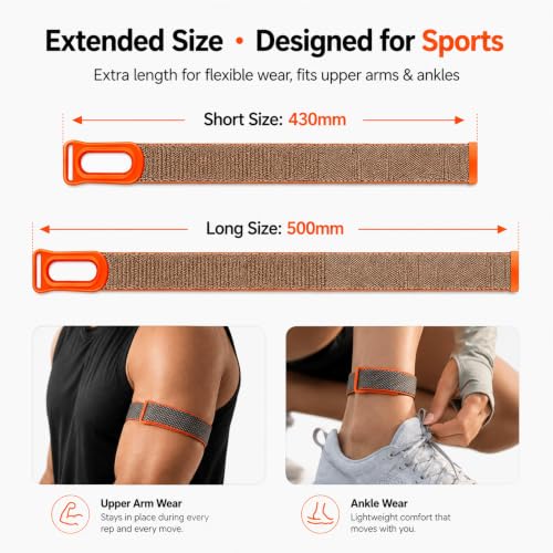 Detalle de Zspoly Oberarmband kompatibel mit Google Fitbit Air – verstellbares, atmungsaktives Nylon-Sportarmband