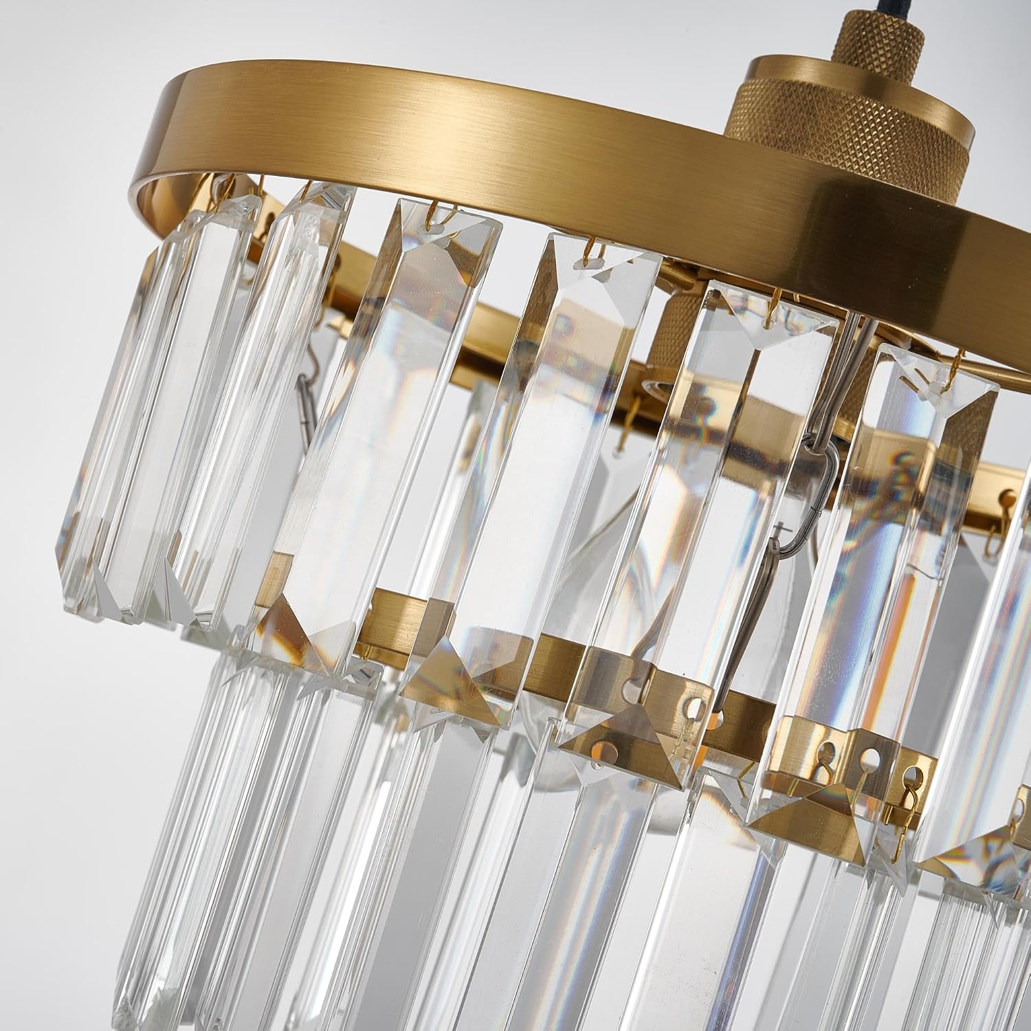 Thumbnail 6 de HARPER LIVING Easy Fit Pendant Shade, Brass Finish — 25cm Glass Ceiling Light Shade