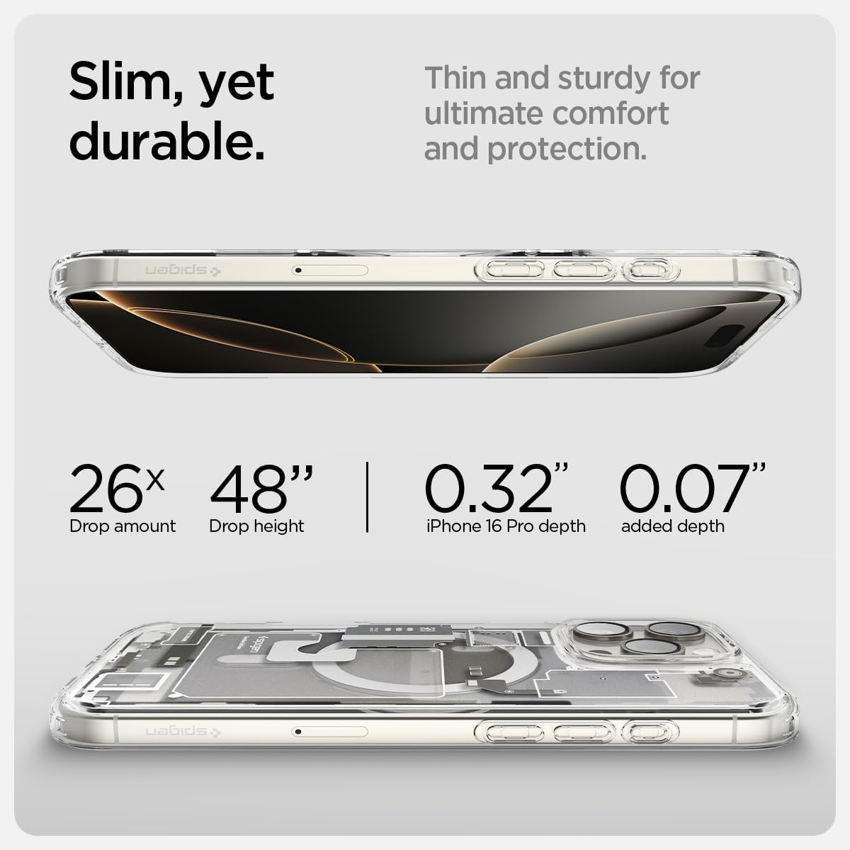 Thumbnail 6 de Spigen Ultra Hybrid MagFit pour iPhone 16 Pro 6,3 pouces – coque Zero One Titane Naturel (MagSafe)
