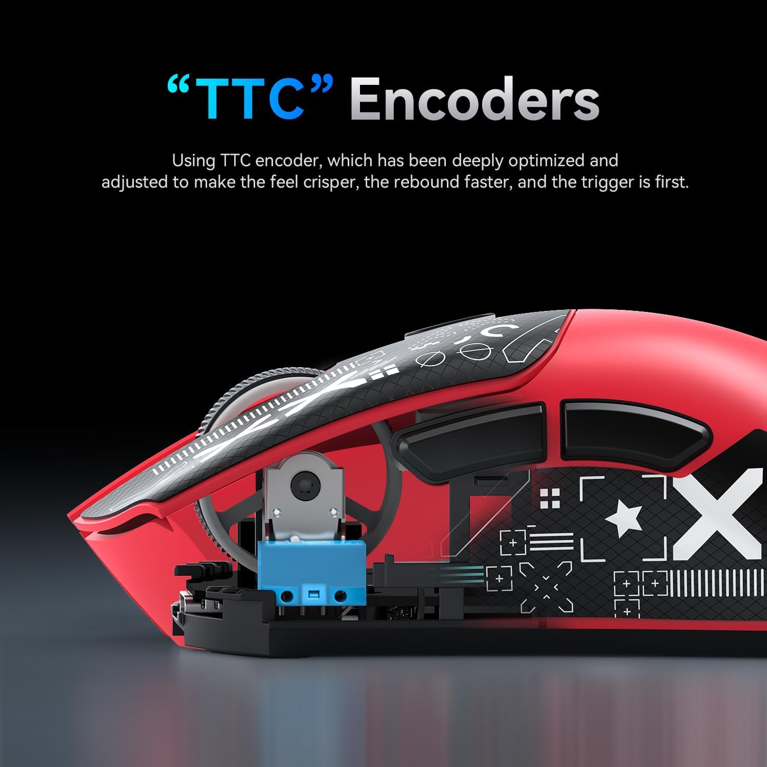 Thumbnail 6 de ATTACK SHARK R1 Souris Superlight 59 g sans fil/fil USB-C et 2,4 GHz, capteur PixArt PAW3311 jusqu’à 18 000 DPI