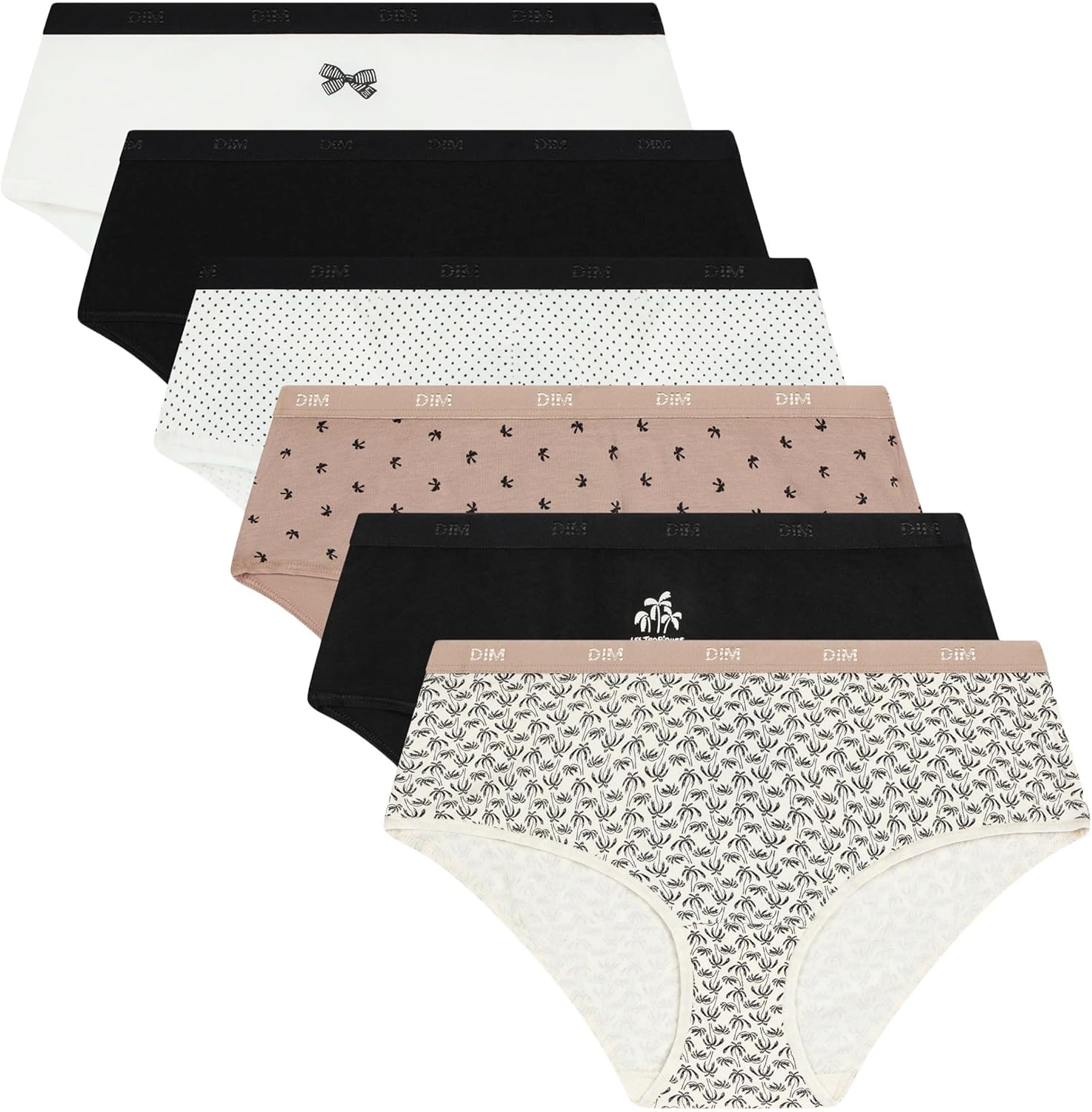 Thumbnail 4 de DIM Boxer Femme Les Pockets Coton Stretch Colorés x6 — Pack de 6 boxers coton stretch DIM