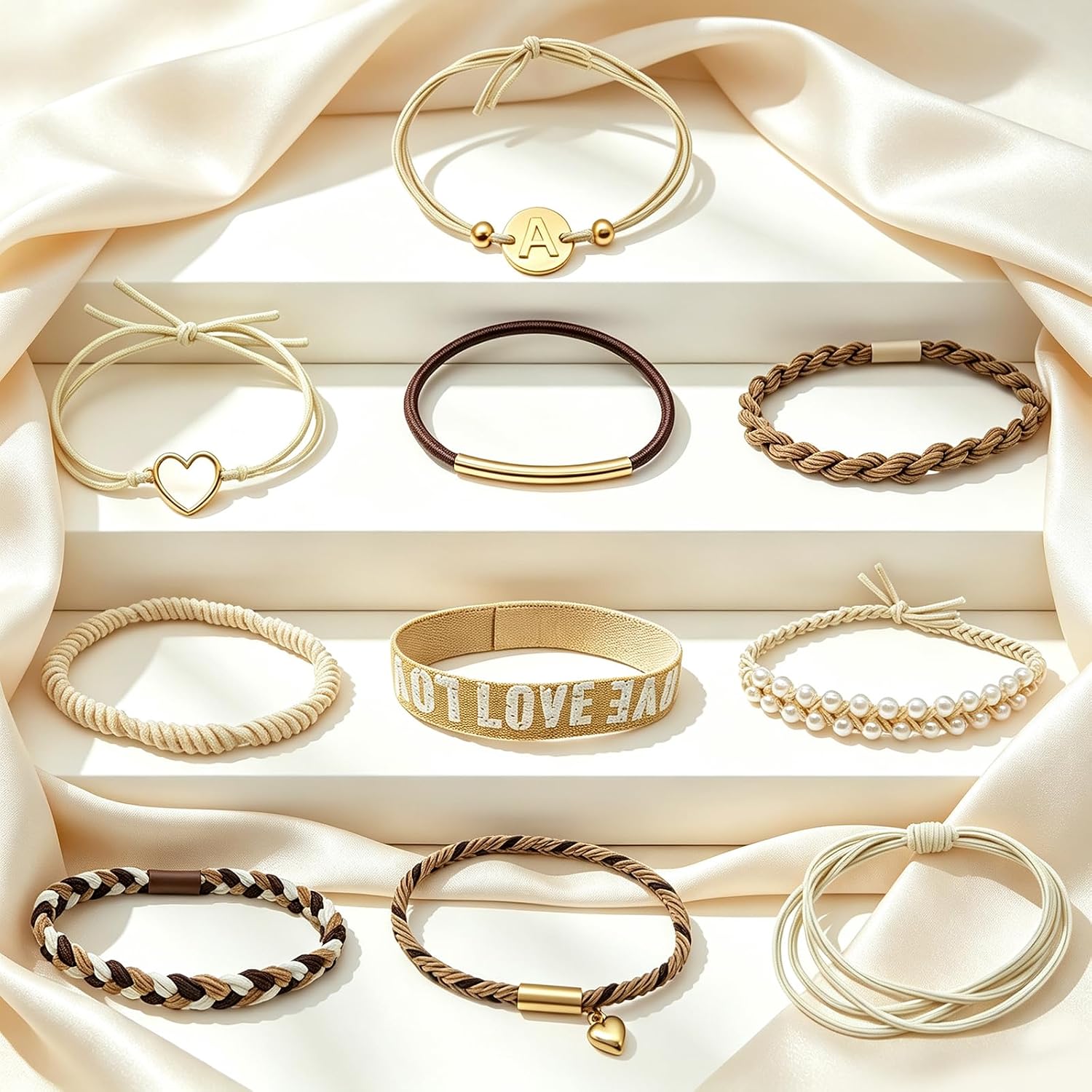 Detalle 2 de STAUKOK Hair Tie Set, 10-Piece