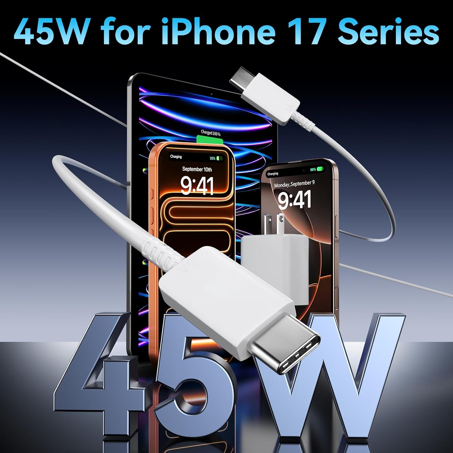 Thumbnail 1 de iPhone 17 Pro Max 45W Fast Charger 📱