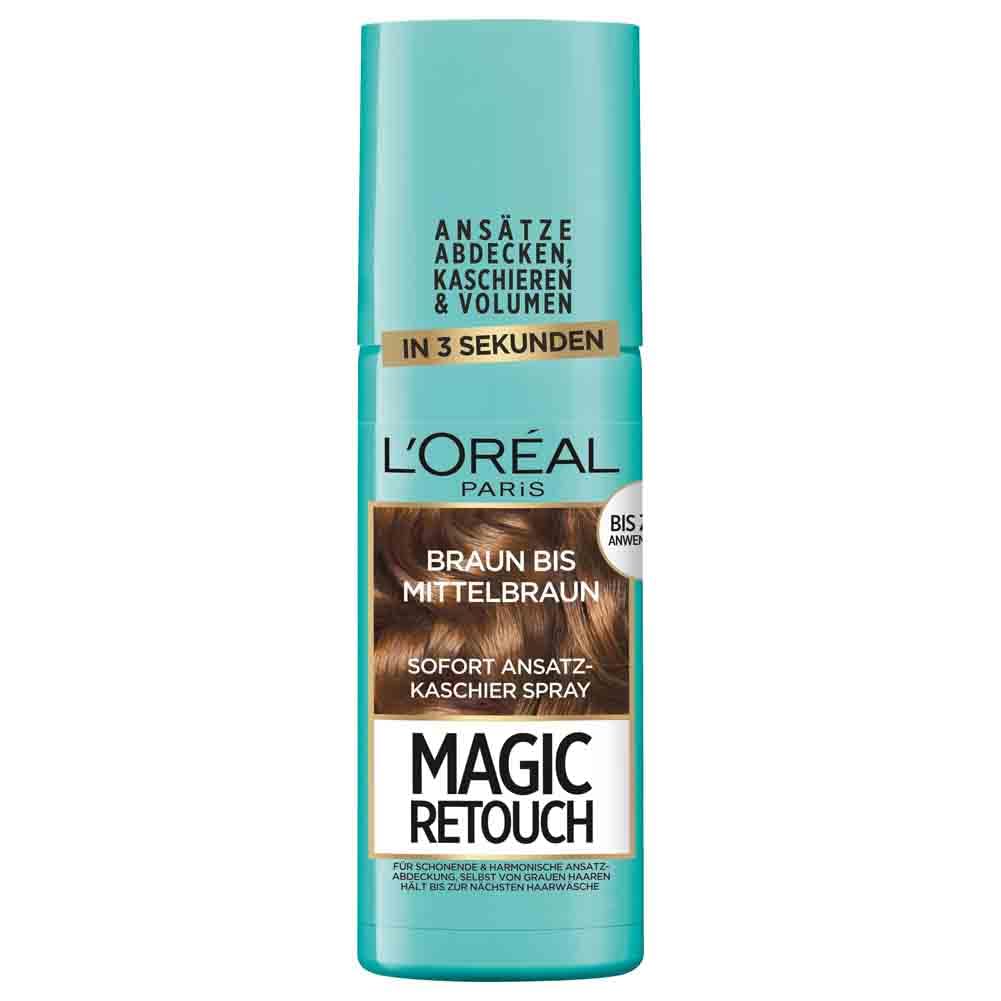 Thumbnail 5 de L’Oréal Paris Magic Retouch Ansatz-Kaschierspray Dunkelbraun bis Schwarzbraun (4er-Pack, 1×75 ml pro Dose)