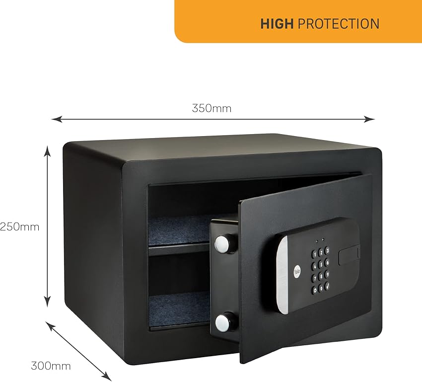 Detalle de Yale YSS/250/EB1 caja fuerte inteligente 🔒
