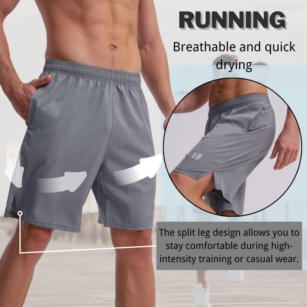 Thumbnail 4 de Bsrpolry 5 Pack Men's Running Shorts – Quick Dry Gym Shorts with Pockets