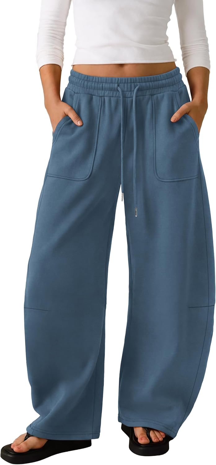 Detalle 2 de JUICICI Women's Barrel Sweatpants, Cotton-Polyester Blend