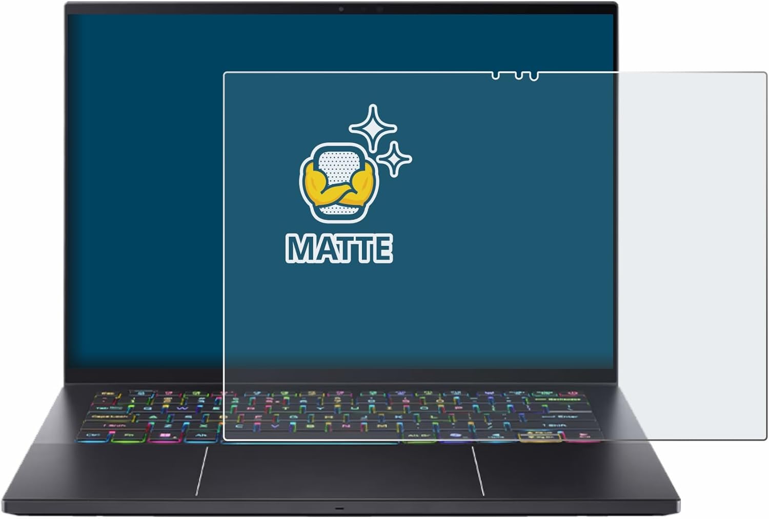 Detalle 2 de BROTECT Pellicola Protettiva Opaca per Acer Predator Triton 14 AI – Anti-Riflesso e Anti-Impronte