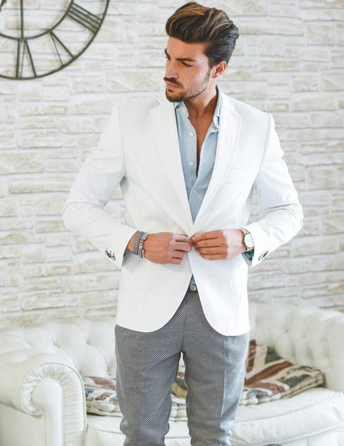 Thumbnail 1 de COOFANDY Mens Sport Coat Casual Blazer One Button Business Suit Jacket