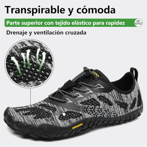 Detalle de SAGUARO Mujere Barefoot Trail Running Shoes Hombre: calzado ligero para exterior