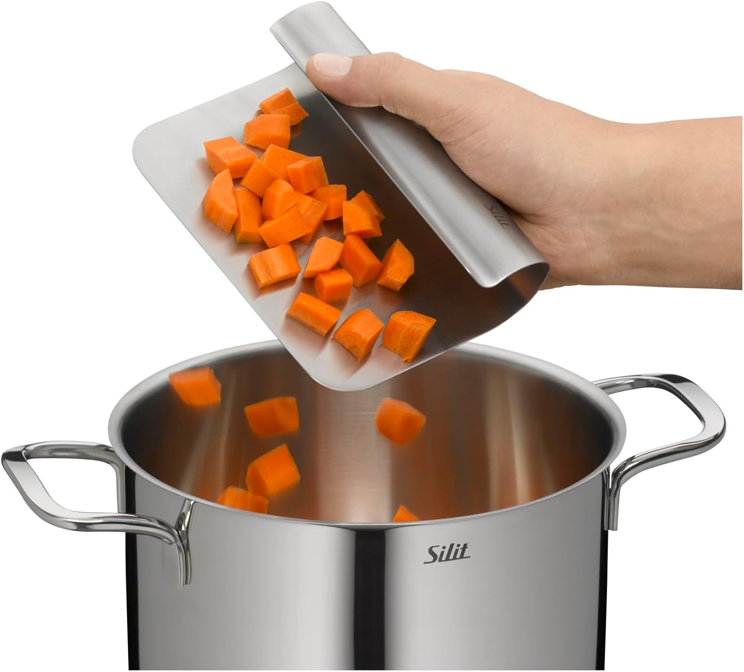 Thumbnail 5 de Silit Cut’n Serve Gemüseschaufel aus Edelstahl, mattiert – 11 x 15 cm (Teig- und Küchenhelfer)