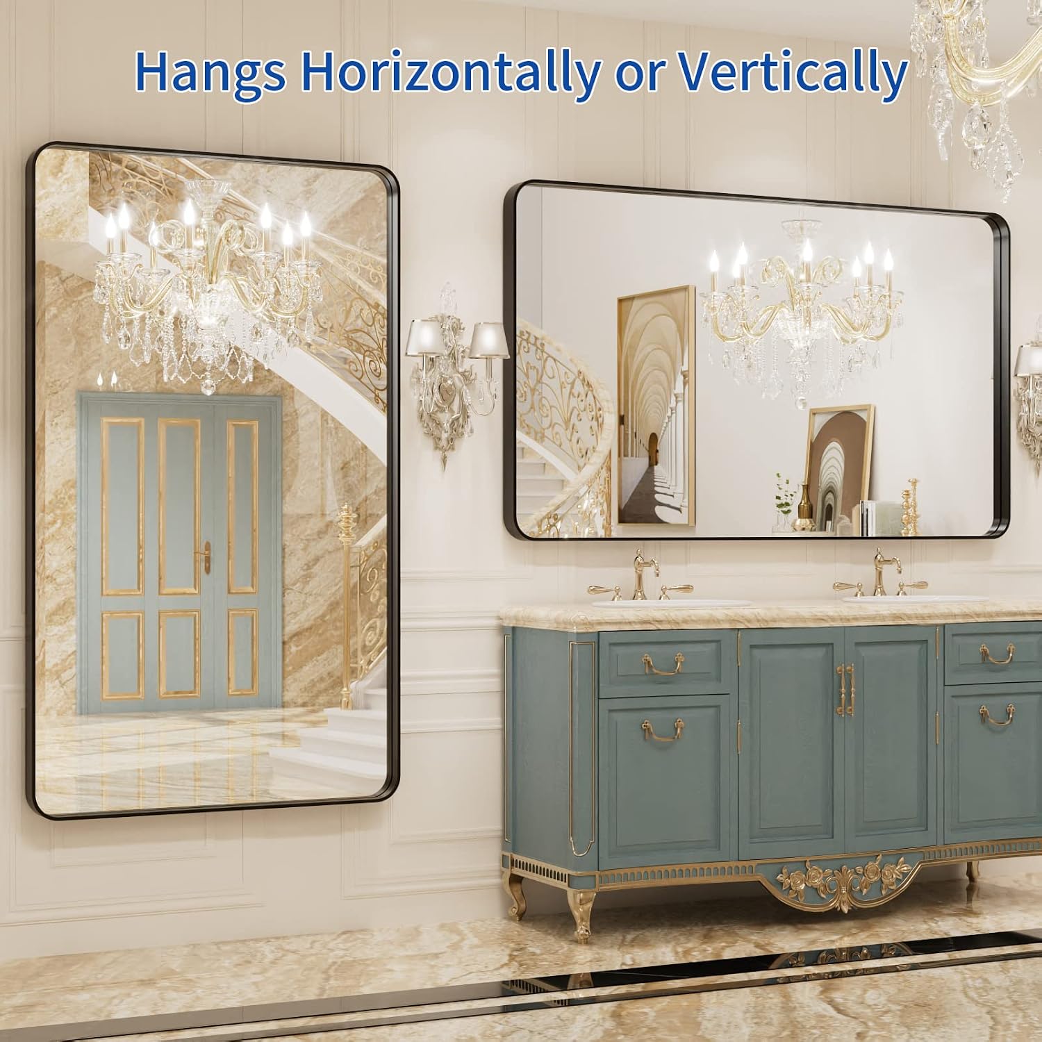 Detalle de WEER Bathroom Vanity Mirror 50 x 30 Inch