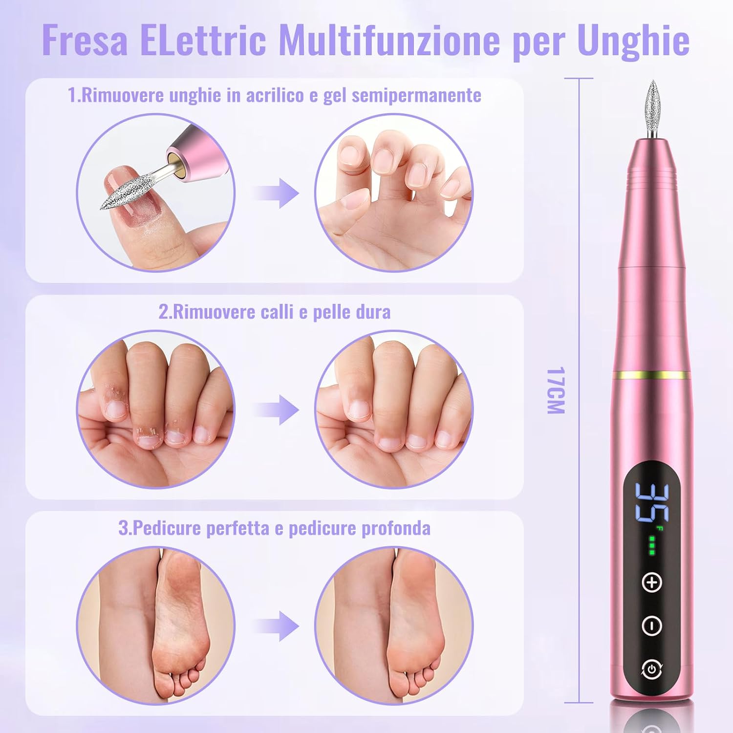 Detalle 2 de NAILGIRLS Fresa per Unghie 35000 Giri 💅