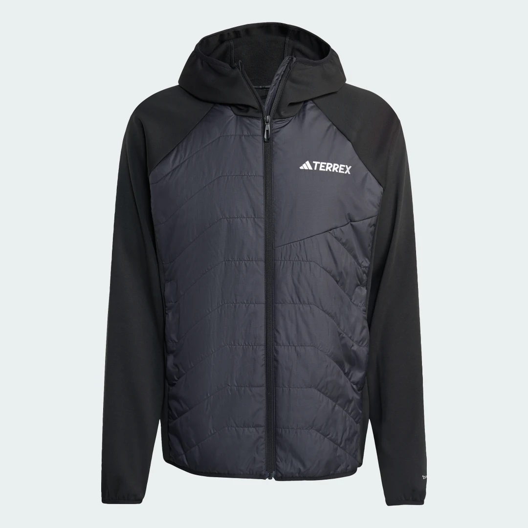 Detalle de Chaqueta híbrida aislante con capucha Terrex Multi CLIMAWARM de Adidas