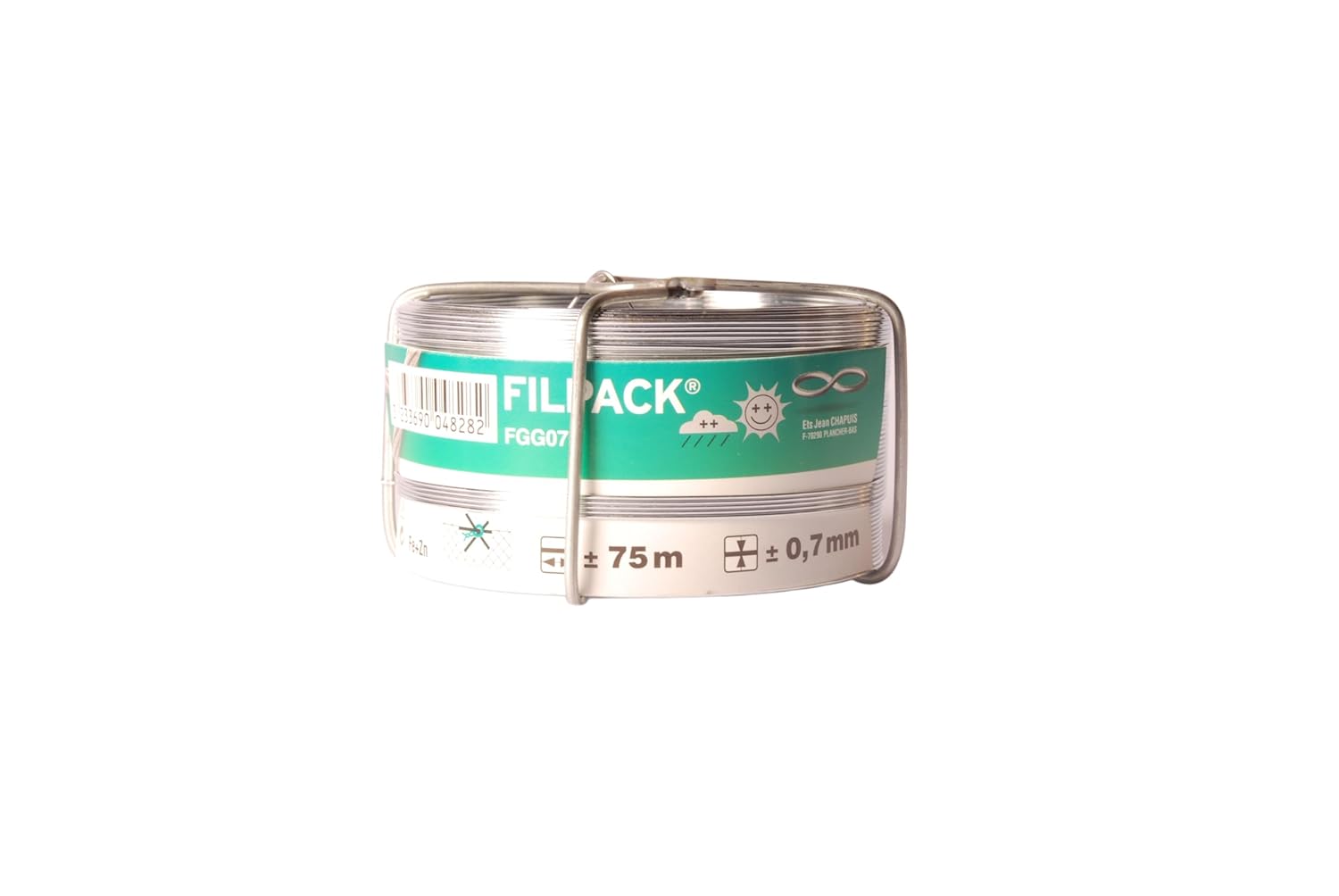 Thumbnail 1 de Chapuis FILPACK Fil Métallique en Acier Galvanisé 0,7 mm × 75 m – Grande Durabilité
