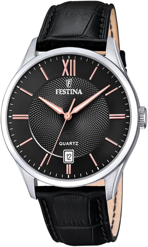 Detalle 2 de Festina F20426/7 Reloj analógico piel verde, 5 ATM