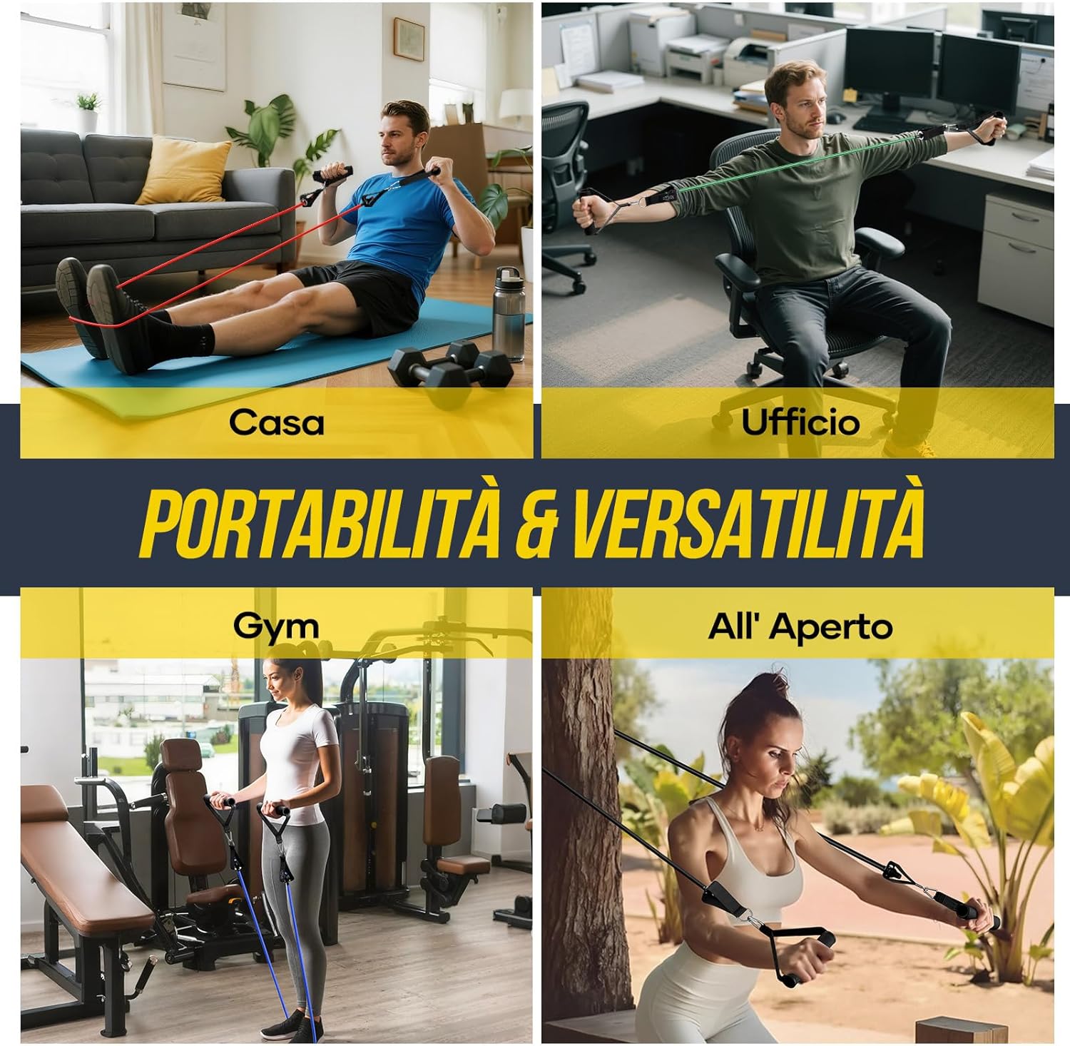 Detalle 1 de Fokky Elastici Fitness 5 livelli 🏋
