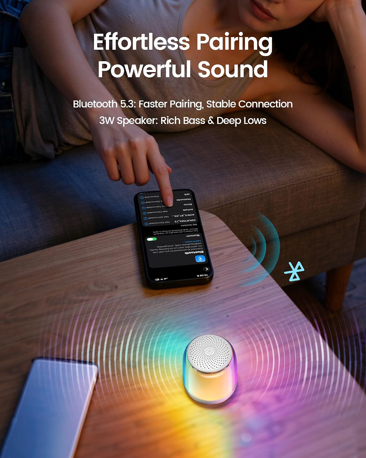 Thumbnail 6 de Glocusent Nano-Glow White Noise Machine: 35 Sounds, Travel Light with Night Light