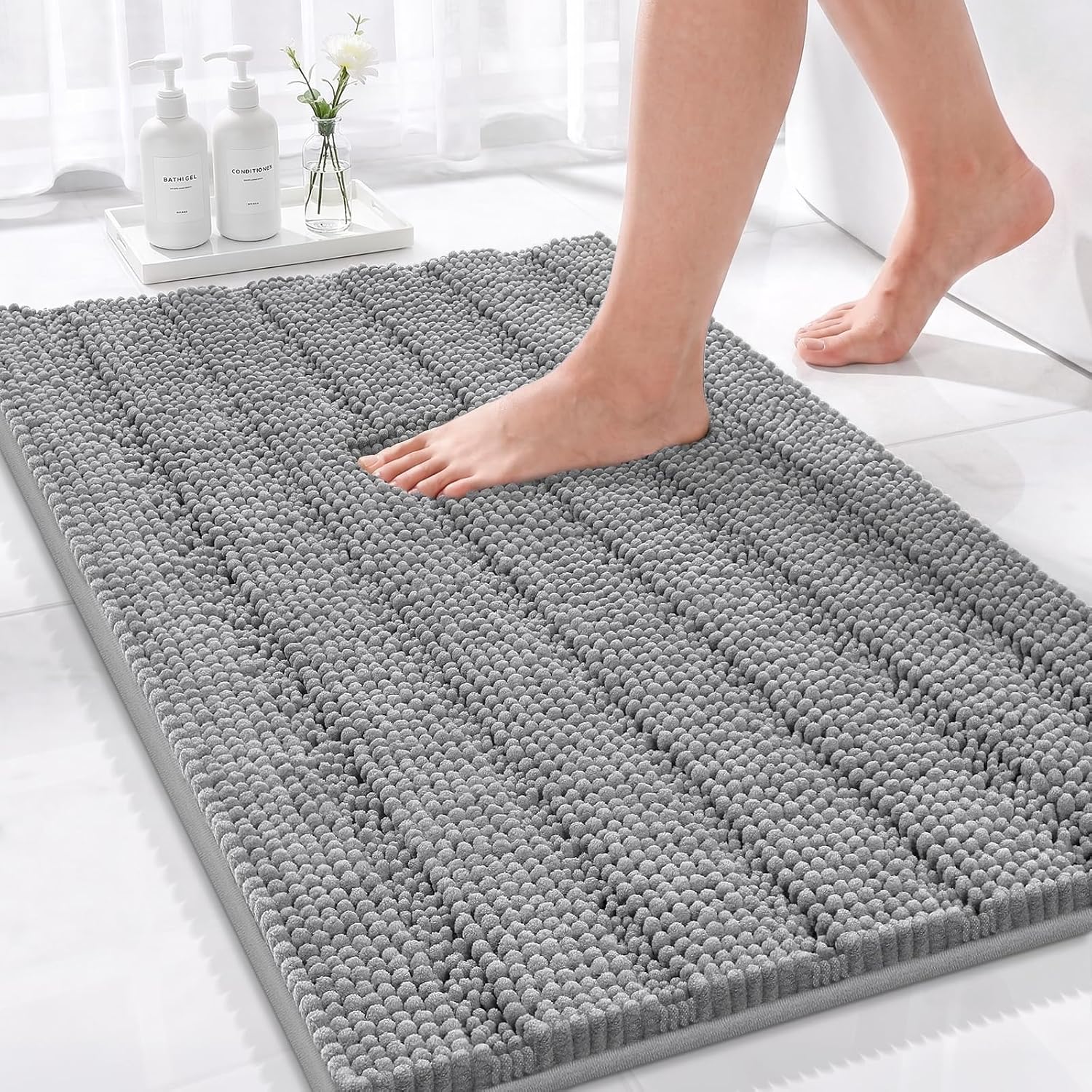 Detalle de Bcoimo Chenille Bath Rug 36x24