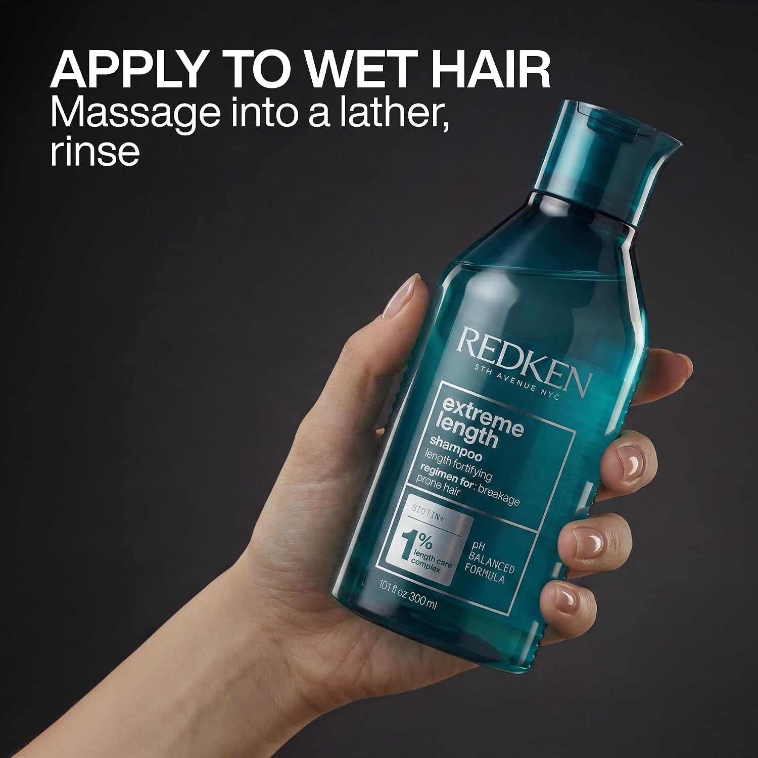 Detalle de Redken Biotin Shampoo for Longer, Stronger Hair – Extreme Length