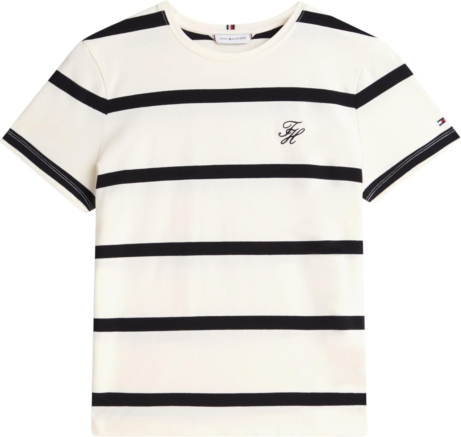 Thumbnail 4 de Tommy Hilfiger TH Script Reg C-nk SS Tee Ww0ww47809 – Maglietta da donna a maniche corte