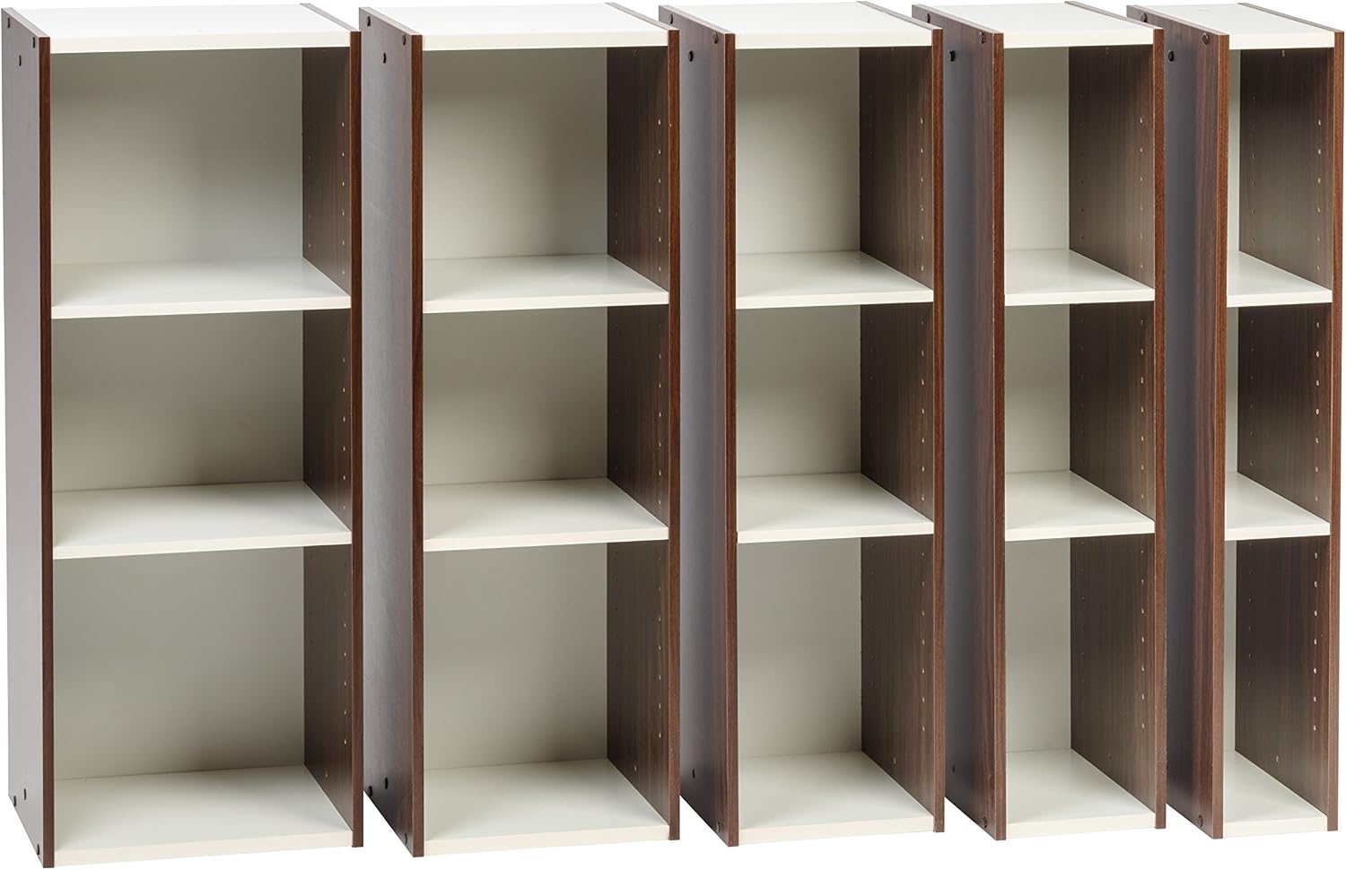 Detalle de Iris Ohyama Space Saving Shelf UB-9035: libreria modulare a 3 ripiani in Marrone