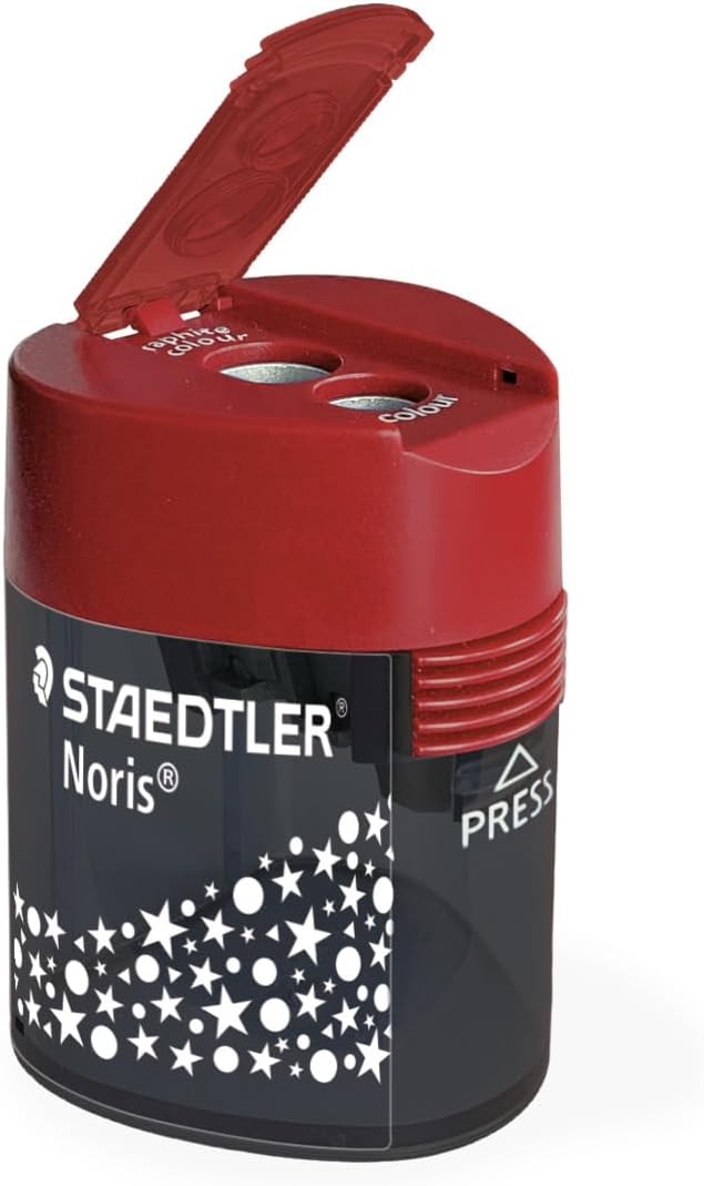 Detalle 1 de STAEDTLER Taille-crayon double – Set de 3 Noris, design triangulaire
