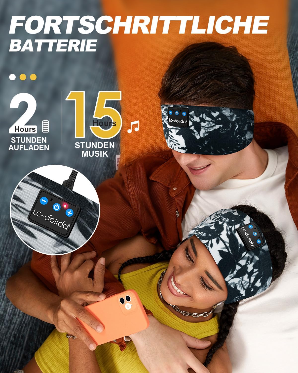 Thumbnail 3 de LC-dolida Sleep Headphones Bluetooth 5.4 headband