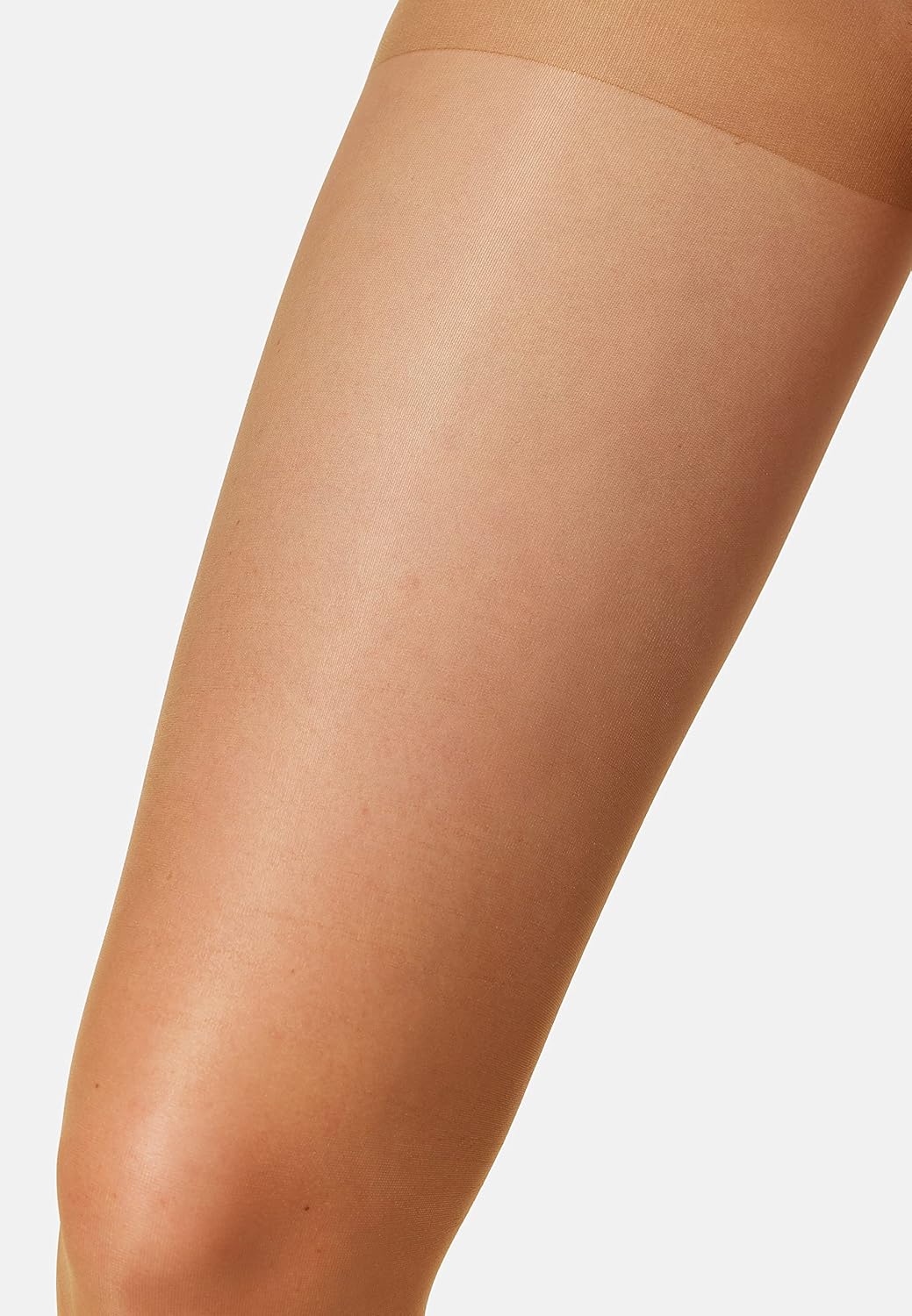 Detalle de Seidenfein 15 DEN Fein-Strumpfhose im 3er-Pack – seidig glänzende Optik mit Komfortbund
