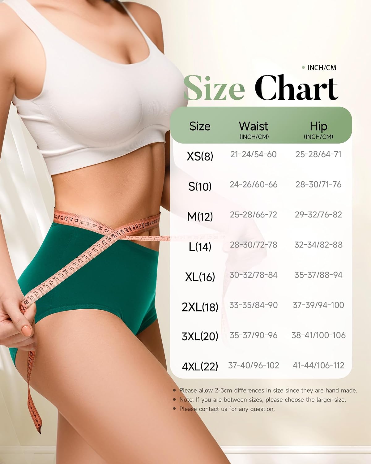 Thumbnail 6 de TANSTC Periodenunterwäsche im 3er-Pack (High Waist) aus Baumwolle – starke Blutung, auslaufsicher