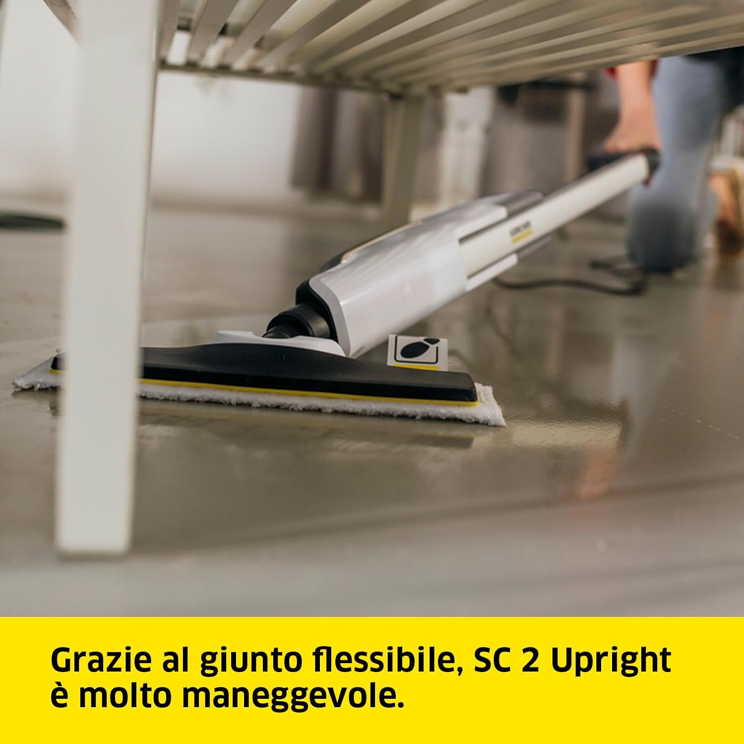 Detalle de Kärcher SC 2 Upright scopa a vapore con riscaldamento in 30 secondi e serbatoio da 0,4 l